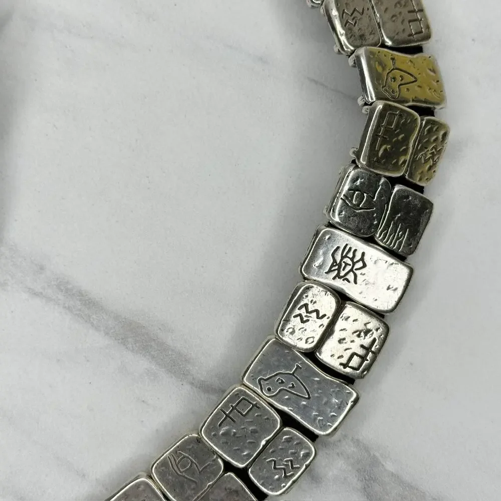 Engraved Silver Tone Tile Jewelry Supply Lot ✨